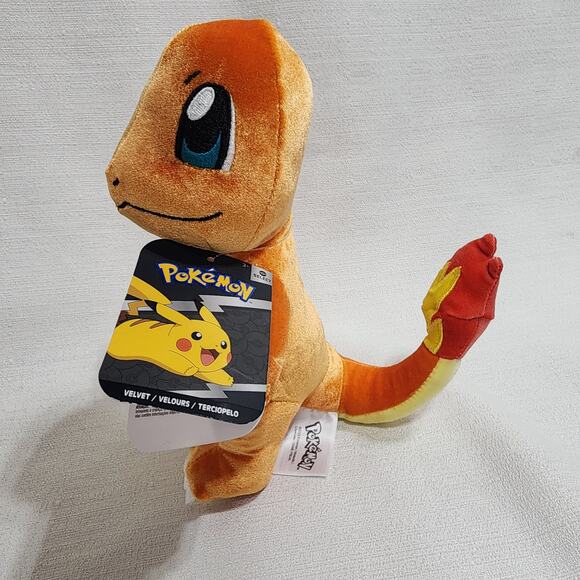 Pokémon Charmander plush 8" velvet NWT - Picture 2 of 7